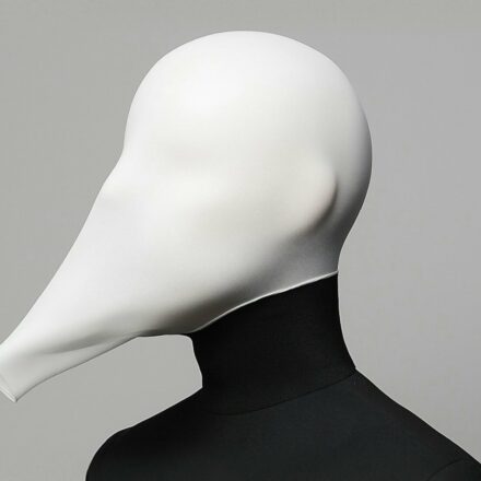 Futuristic Masked Figure